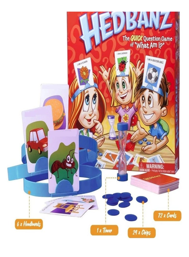 Headbanz Picture Guessing Game - Family Games | Family Night Games | Kids Games | Card Games for Families and Kids Ages 7 and Up - Image 1